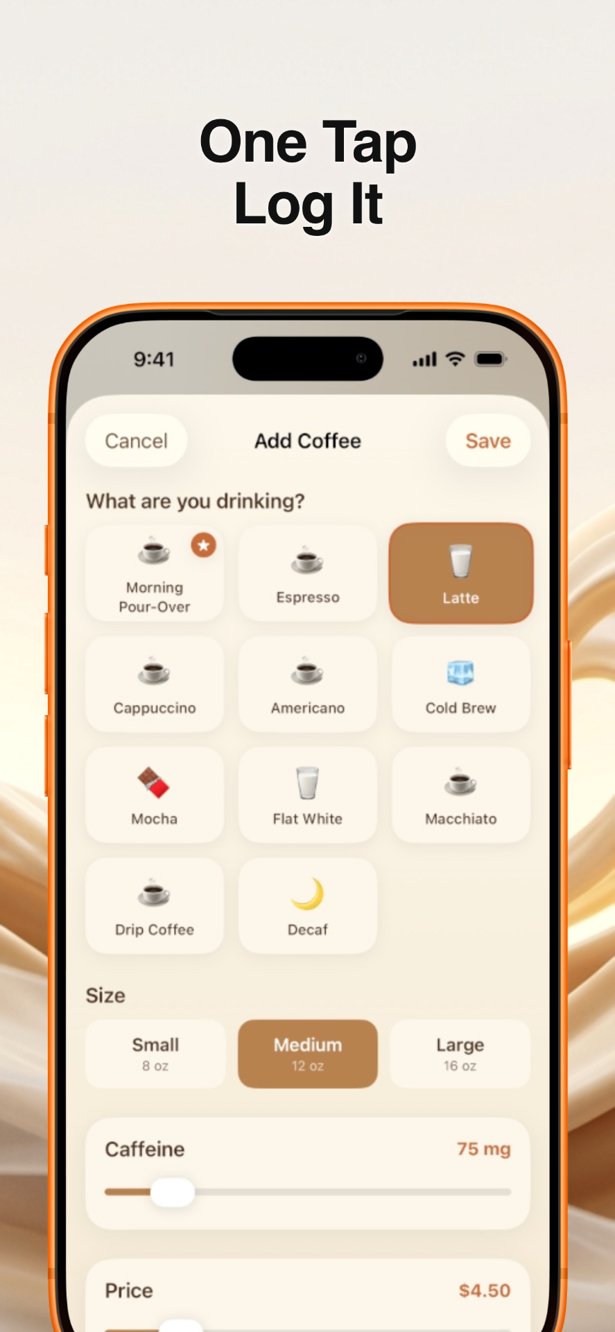 One Tap Log It